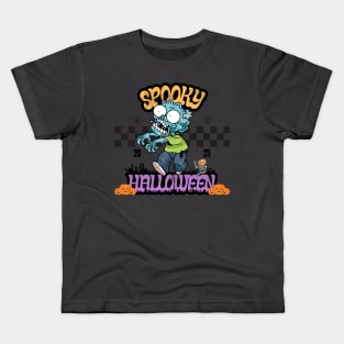 Zombie Spooky Halloween Kids T-Shirt